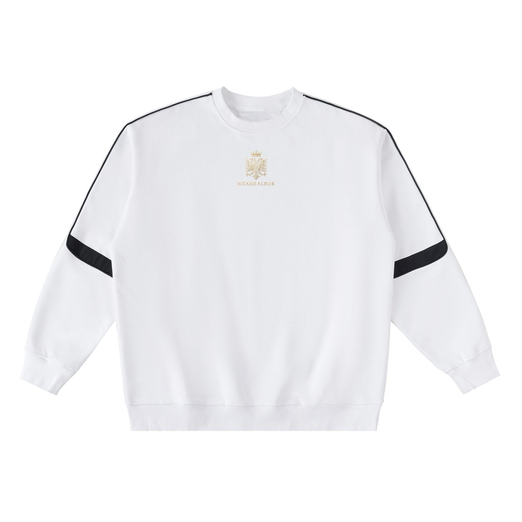 Oversized Crewneck Taped Sweatshirt (Loose)