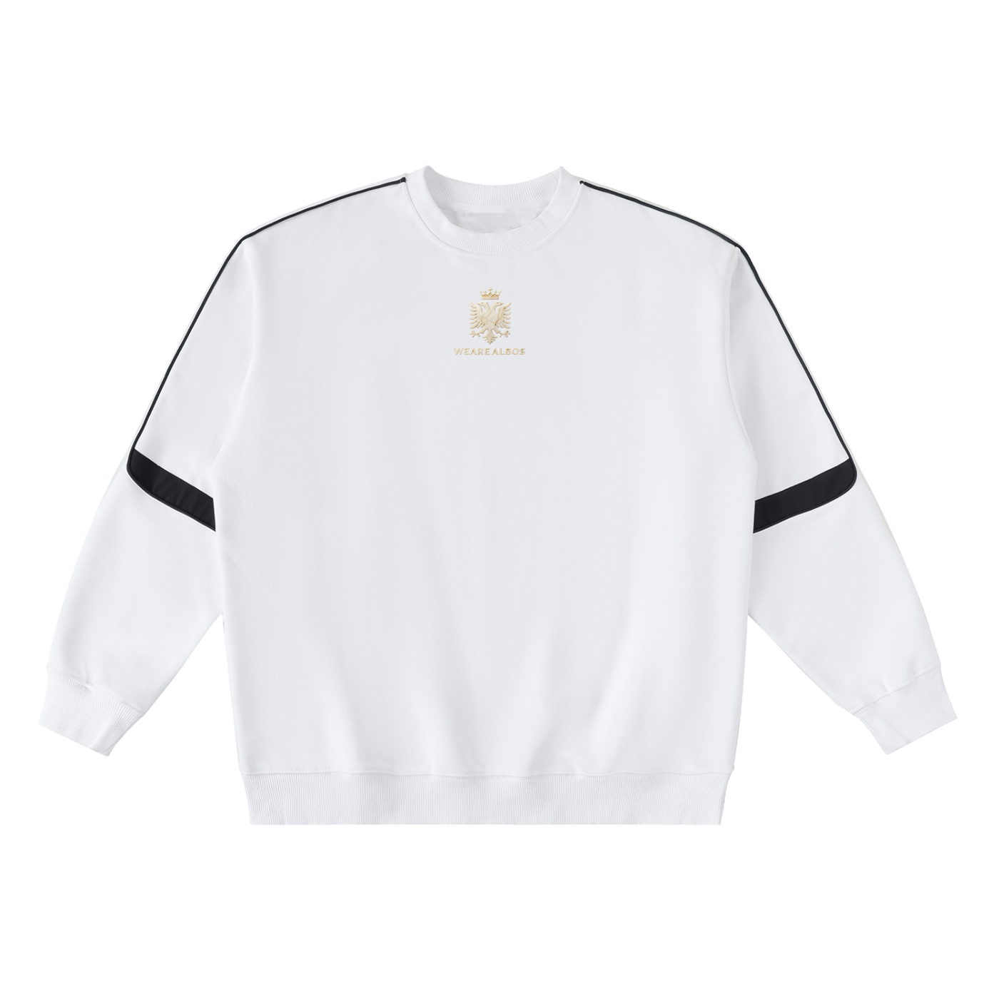 Oversized Crewneck Taped Sweatshirt (Loose)
