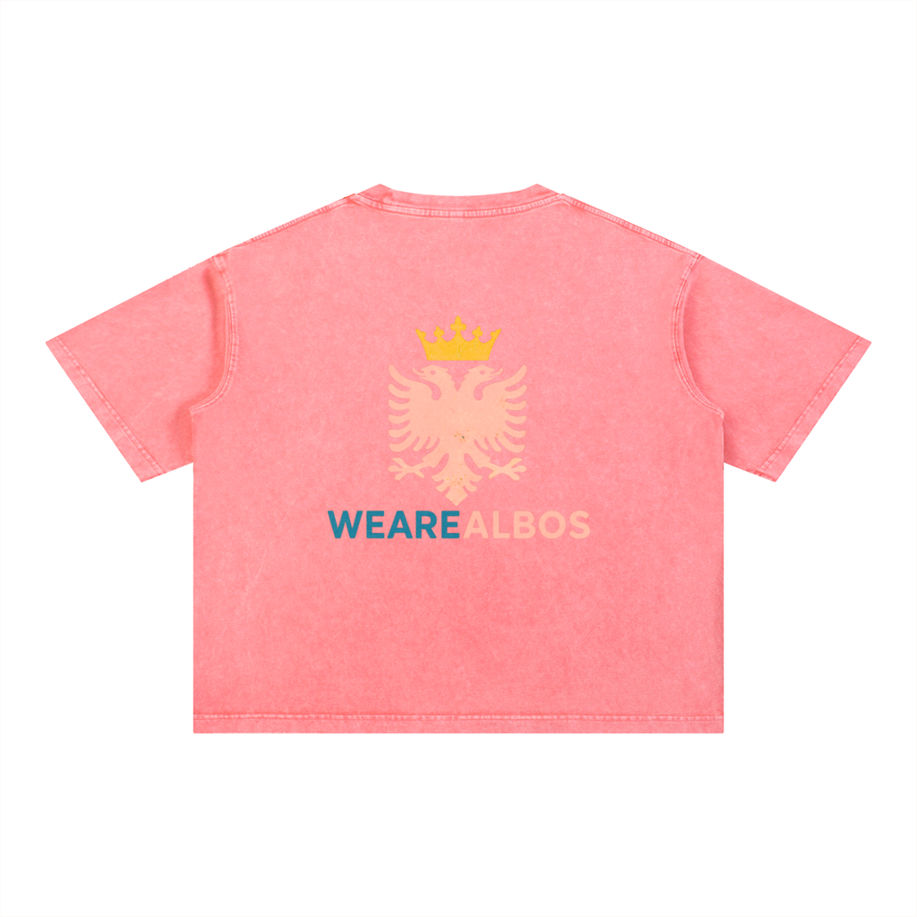 Mineral Wash Boxy Cotton T-Shirt (Loose)