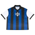 Unisex Boxy Striped Collared Soccer Jersey