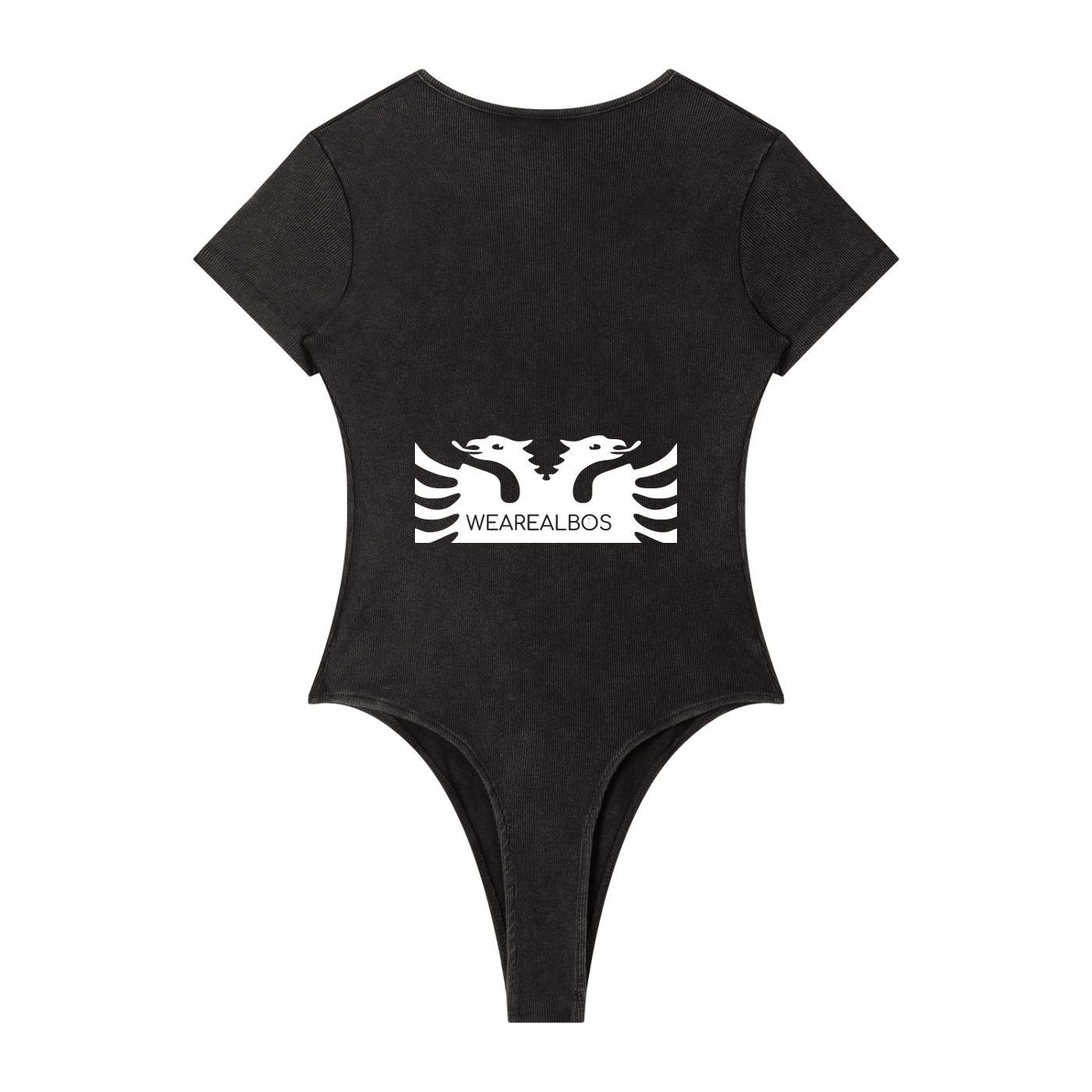 Women's Mineral Wash Crewneck Bodysuit (Bodycon)