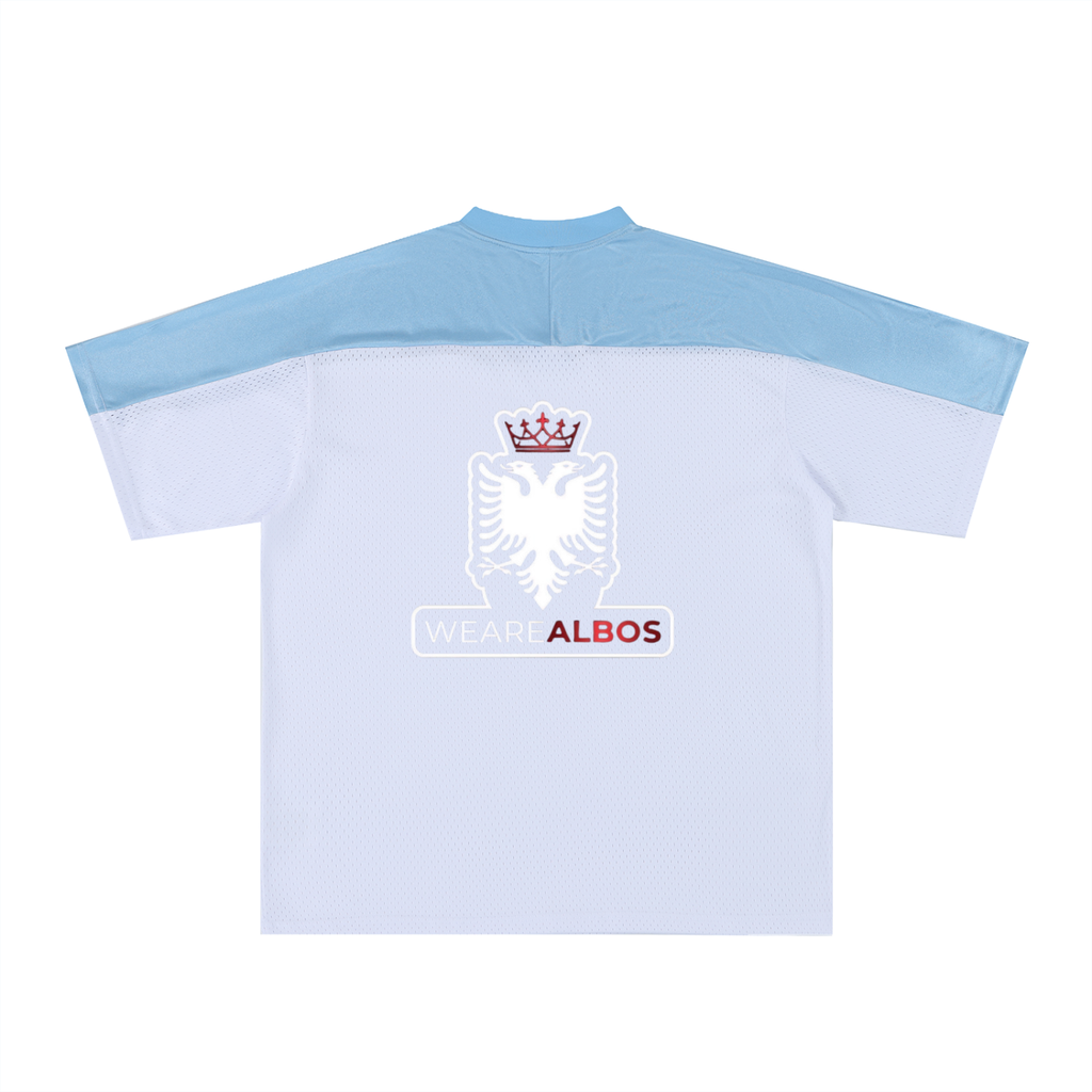 Oversized Mesh V-Neck Soccer Jersey