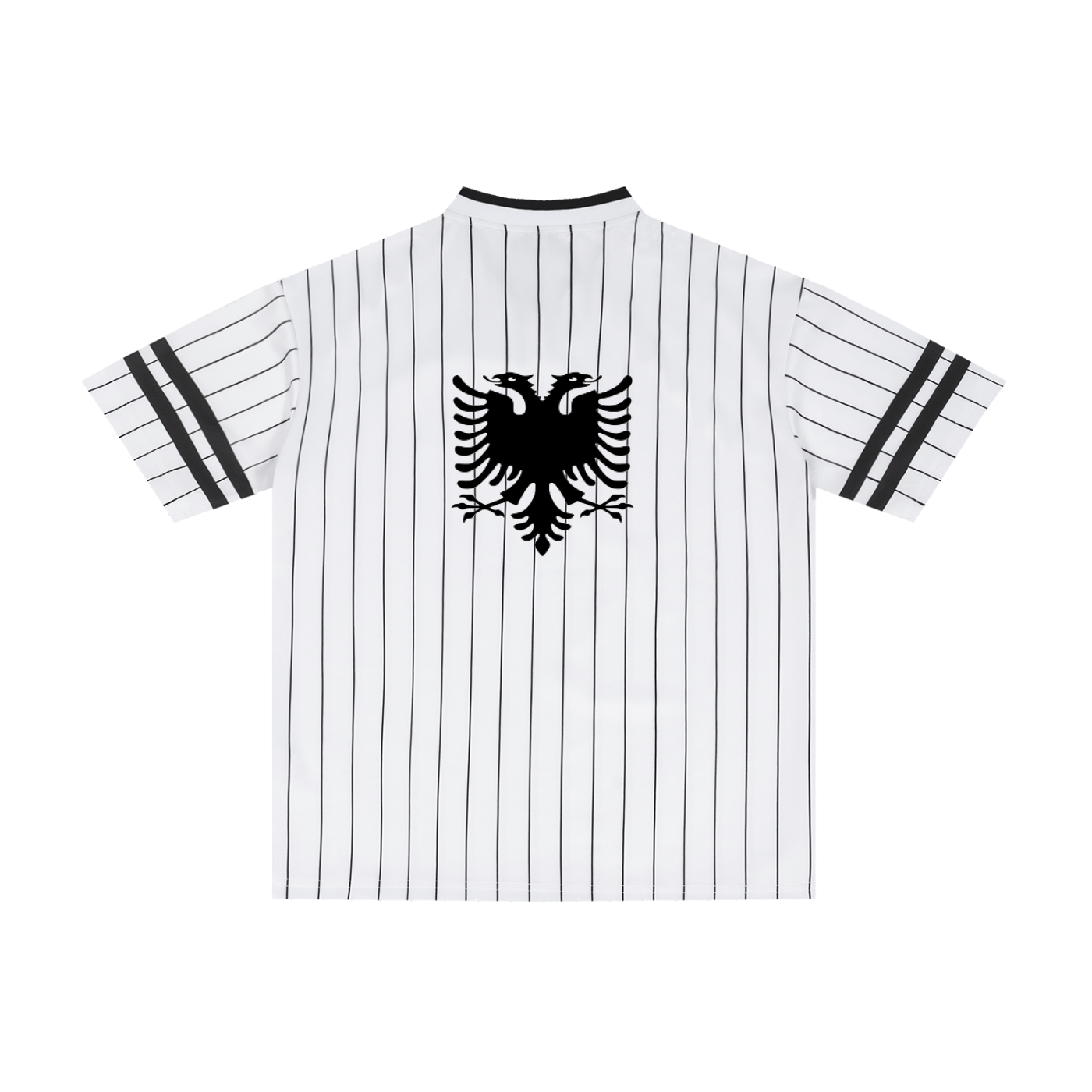 Unisex Striped Loose V-Neck T-Shirt (Loose)