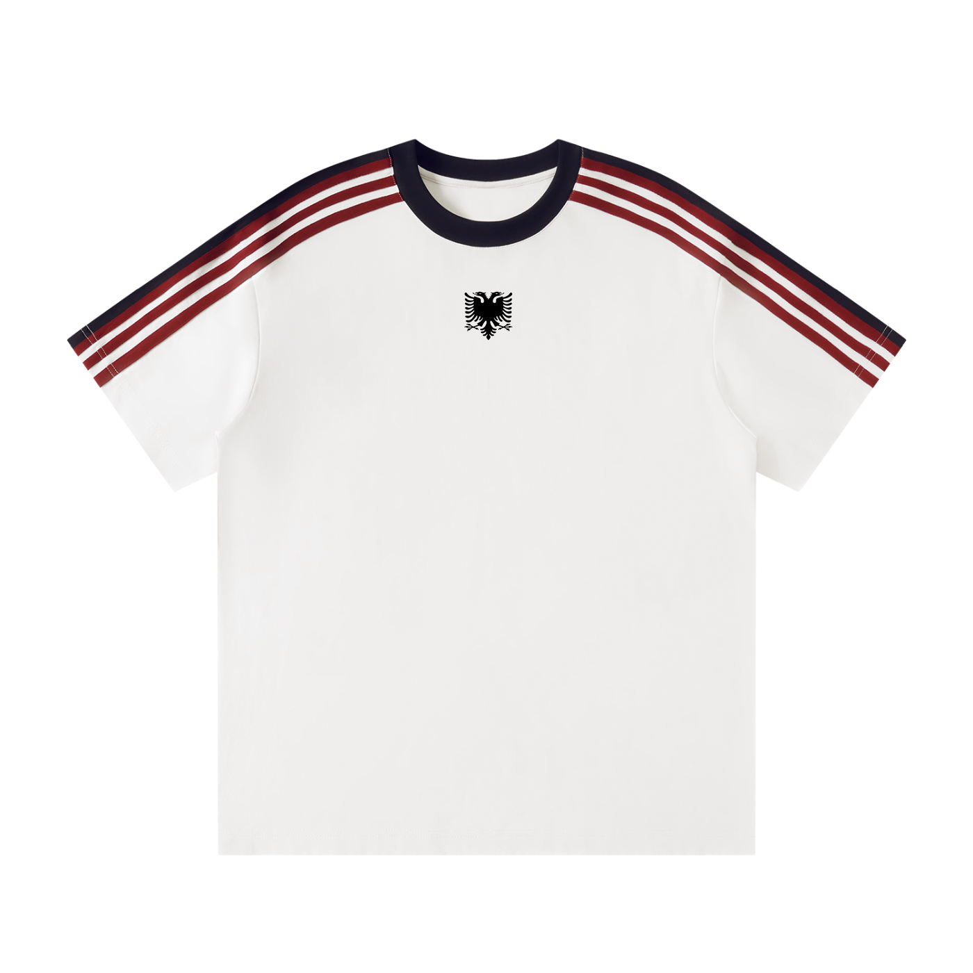 Unisex Colorblock Striped T-Shirt (Loose)