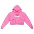 Snow Washed Cropped Hoodie (Loose)
