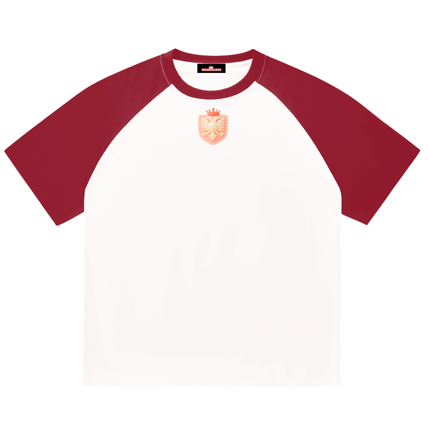 Color-Blocked Raglan Sleeve T-Shirt (Loose)