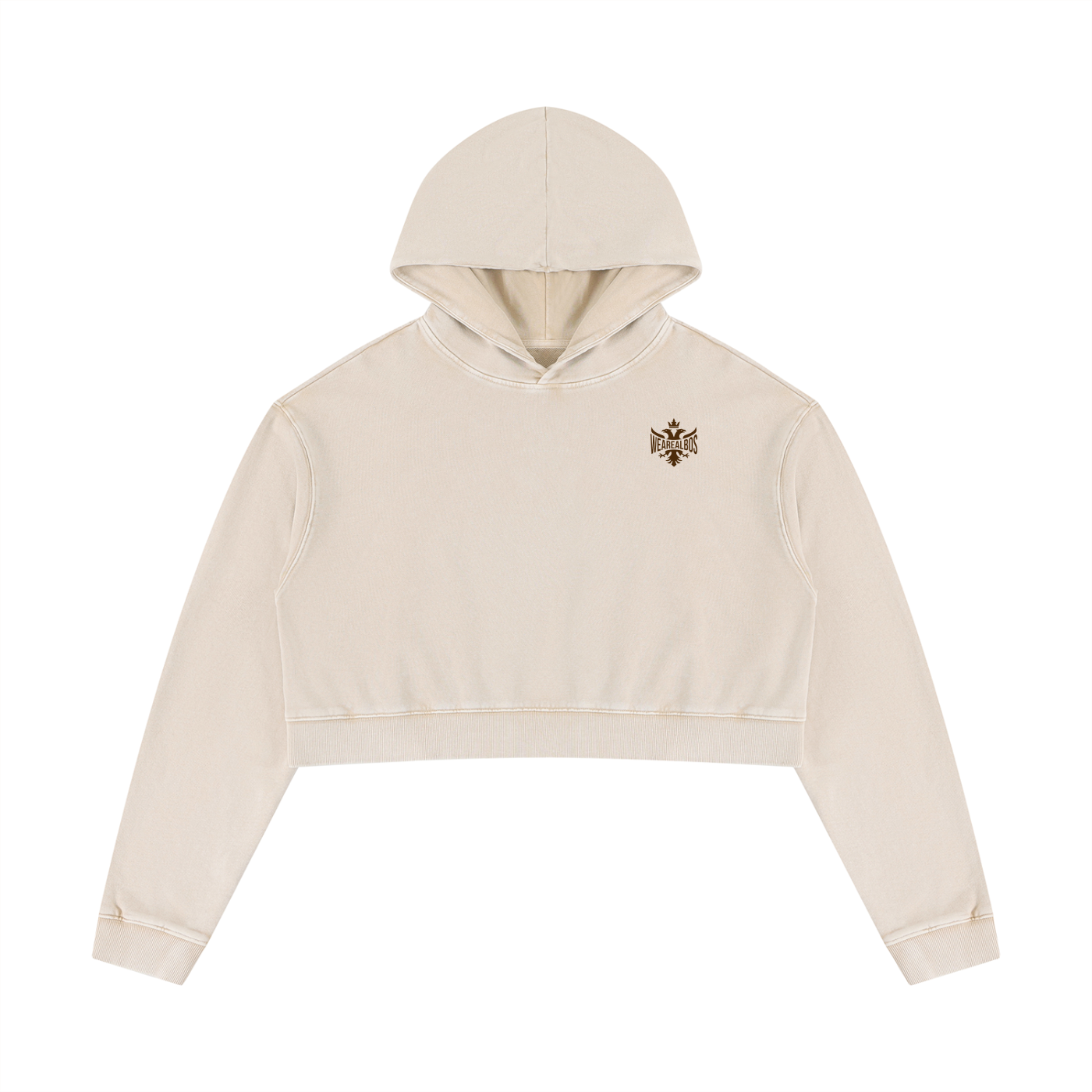 Women’s Mineral Washed Crop Hoodie
