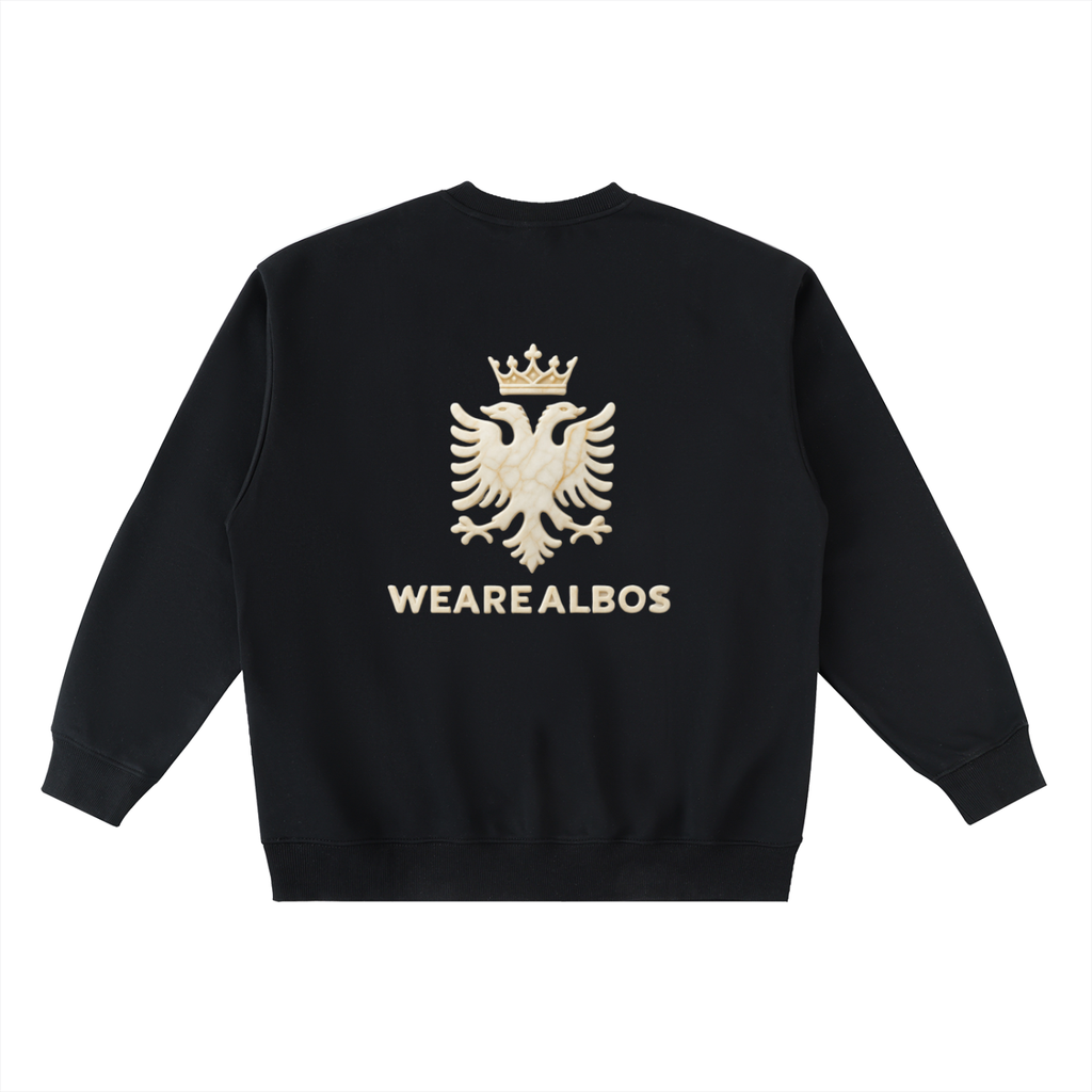 Oversized Crewneck Taped Sweatshirt (Loose)