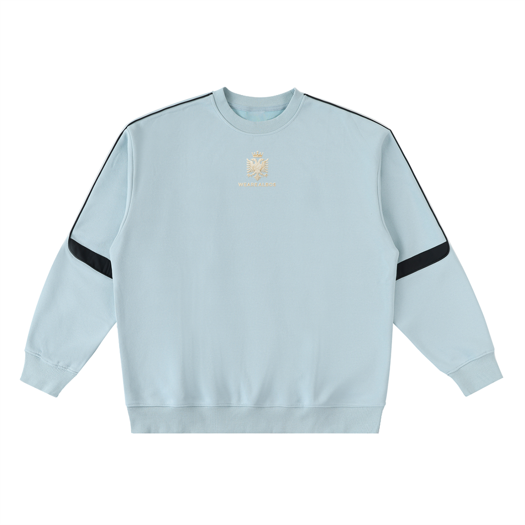 Oversized Crewneck Taped Sweatshirt (Loose)