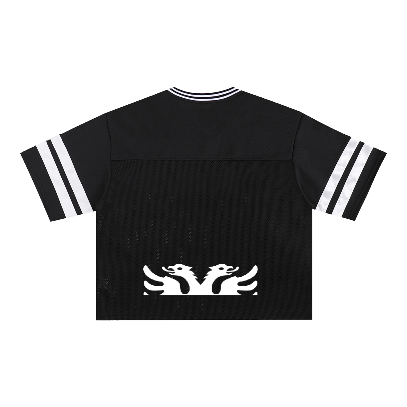 Taped Mesh Boxy T-Shirt