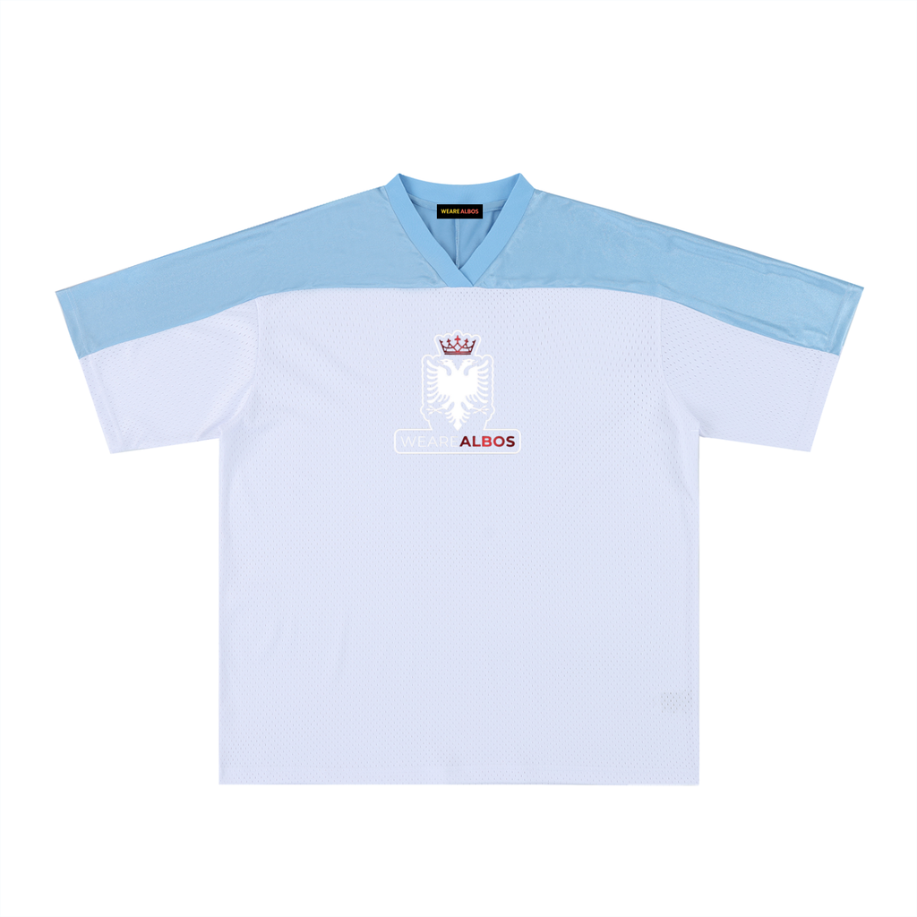 Oversized Mesh V-Neck Soccer Jersey