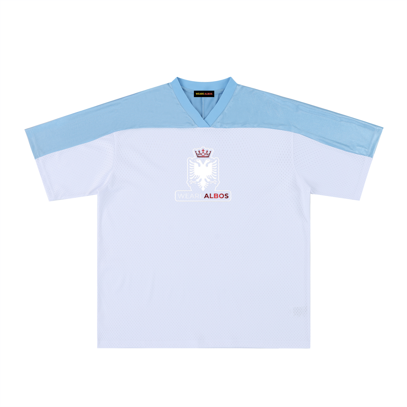 Oversized Mesh V-Neck Soccer Jersey