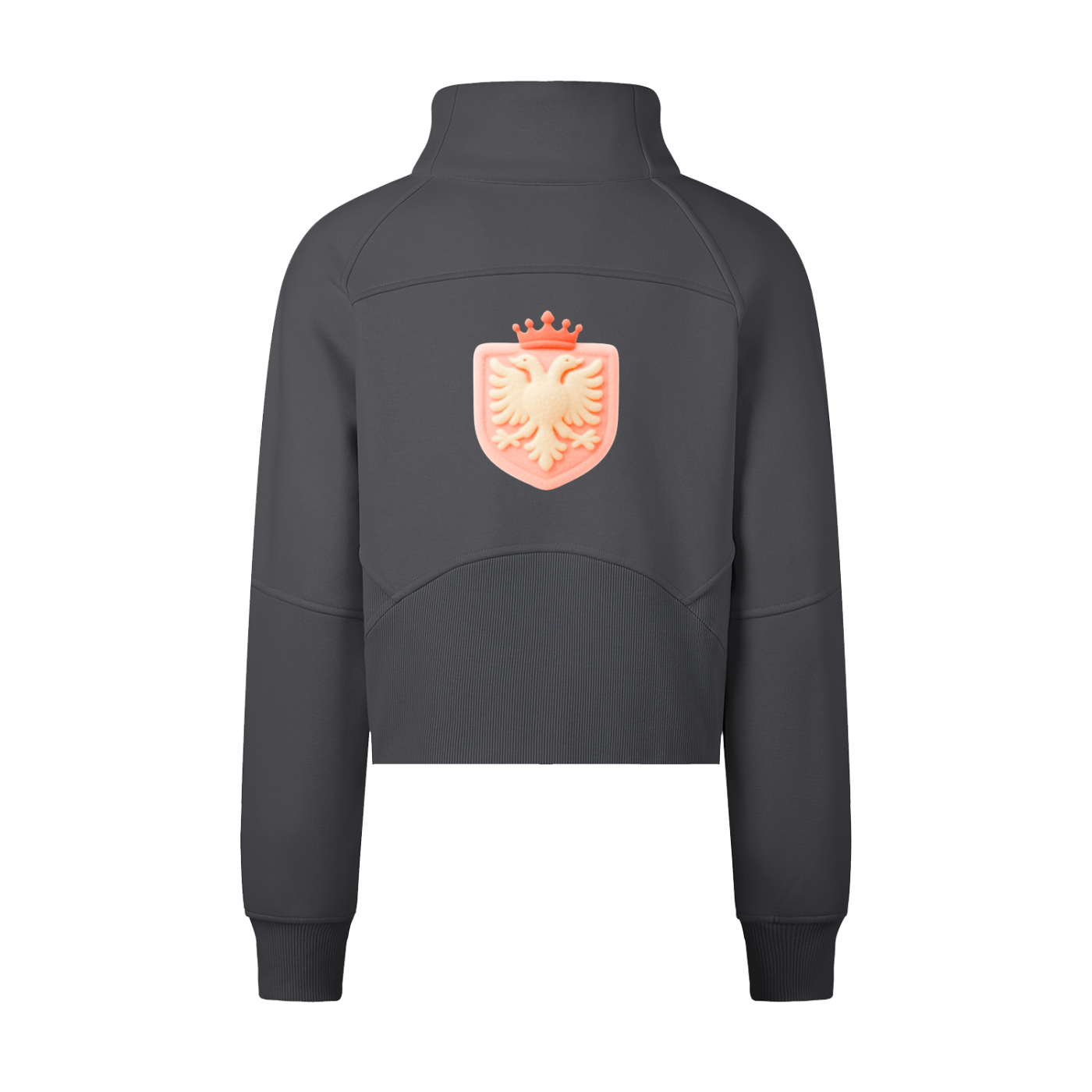 Cropped Half-Zip Sweatshirt (Bodycon)