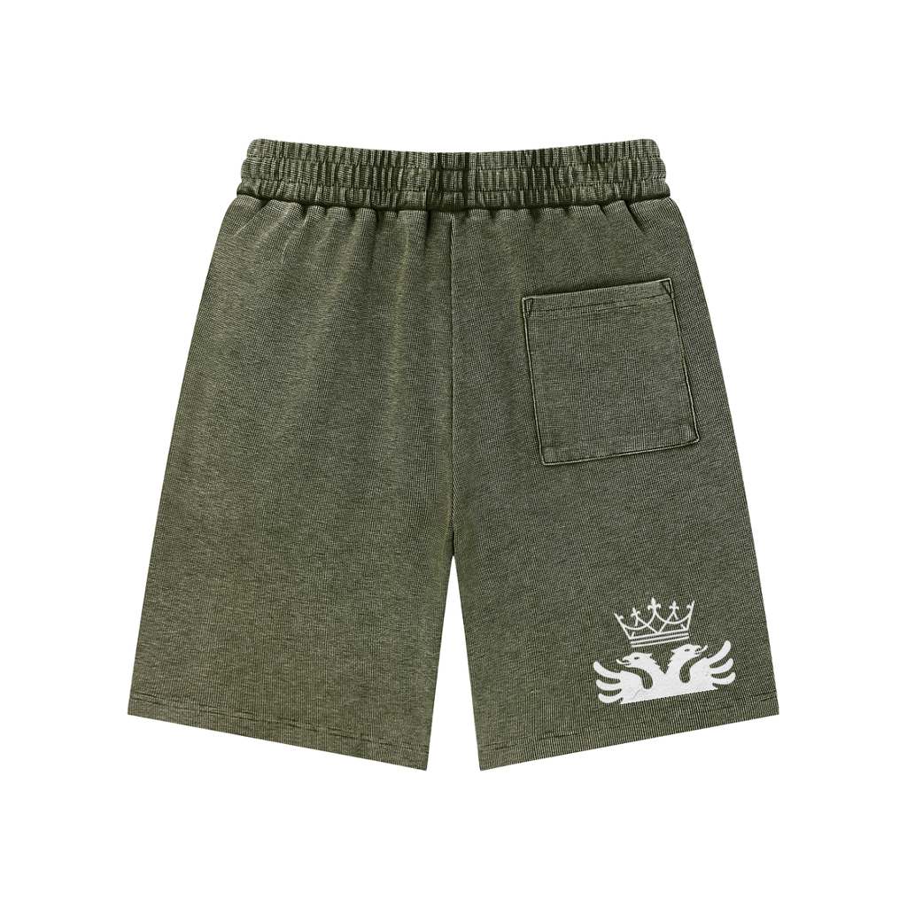 Mineral Wash Loose Knit Shorts Unisex (Loose)
