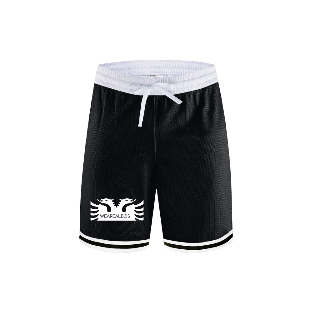 Classic Stripe Trim Basketball Shorts (Loose)