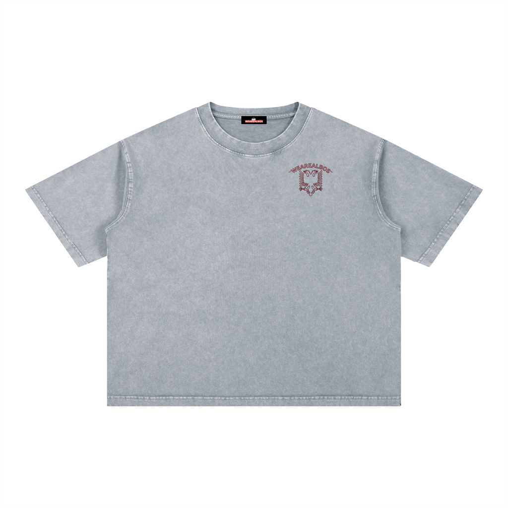 Mineral Wash Boxy Cotton T-Shirt (Loose)