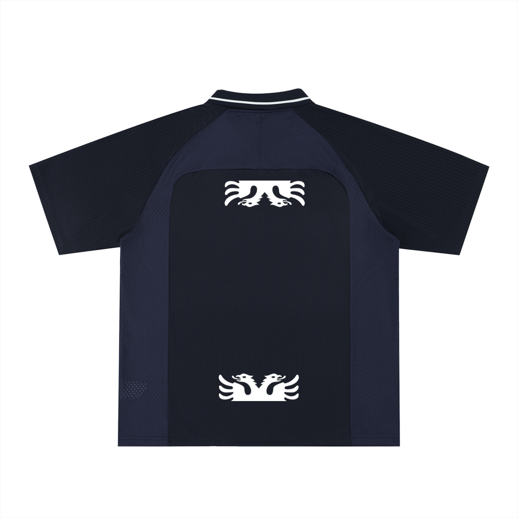 Striped V-Neck Soccer Jersey (Oversized)
