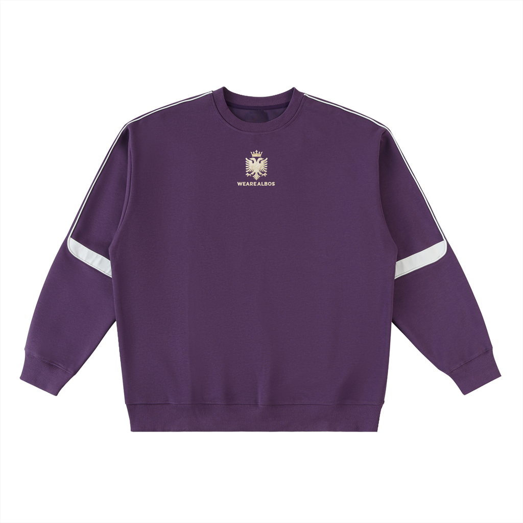 Oversized Crewneck Taped Sweatshirt (Loose)