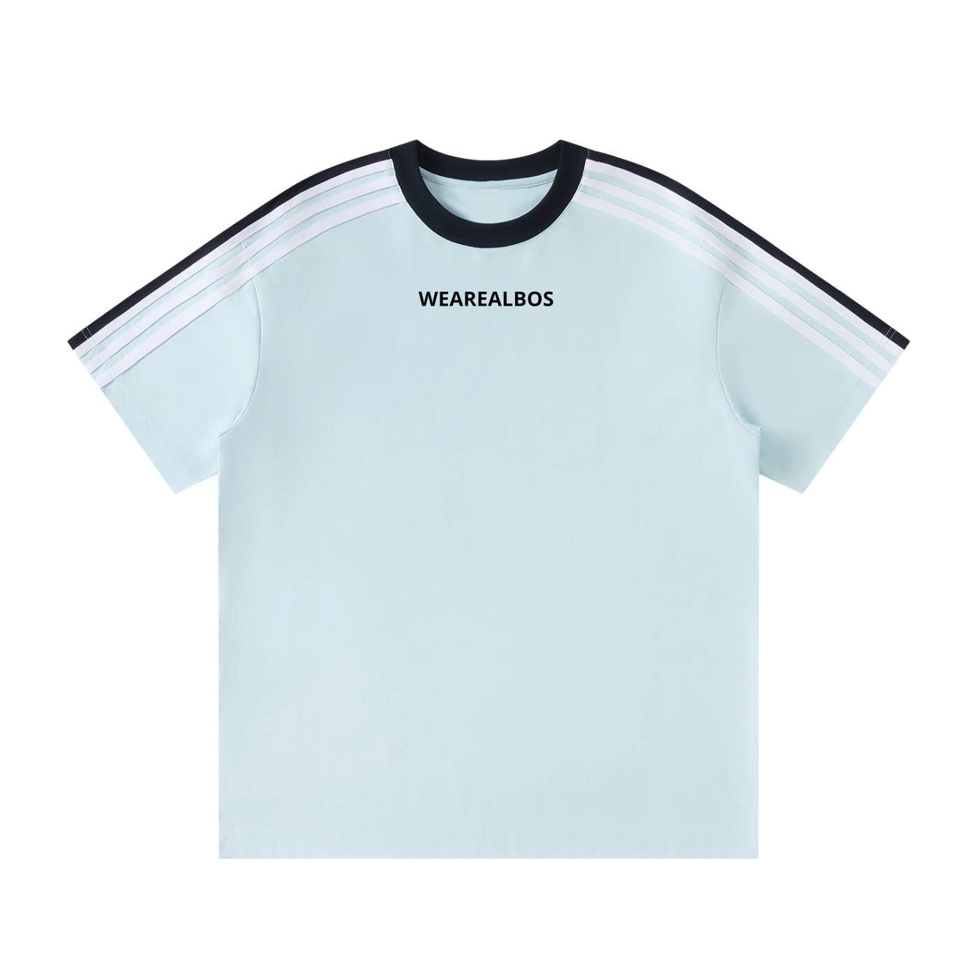 Unisex Colorblock Striped T-Shirt (Loose)