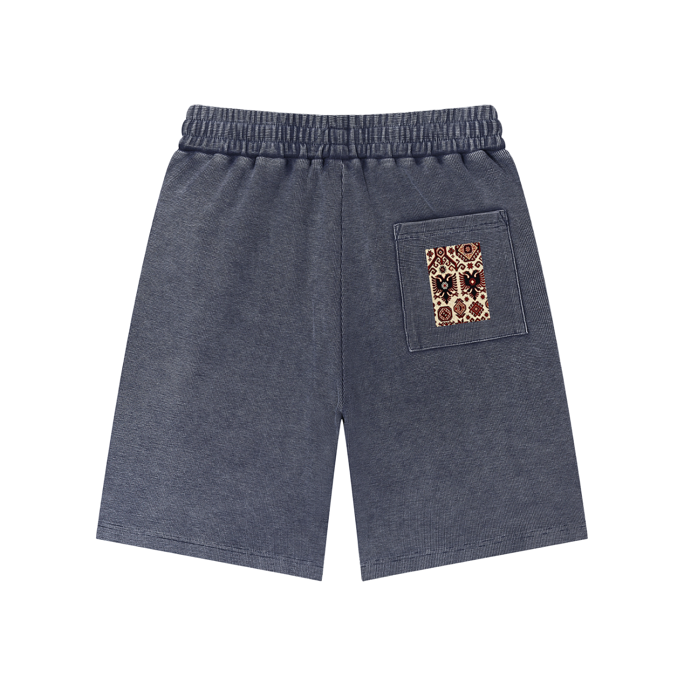 Mineral Wash Waffle Knit Shorts (Loose)