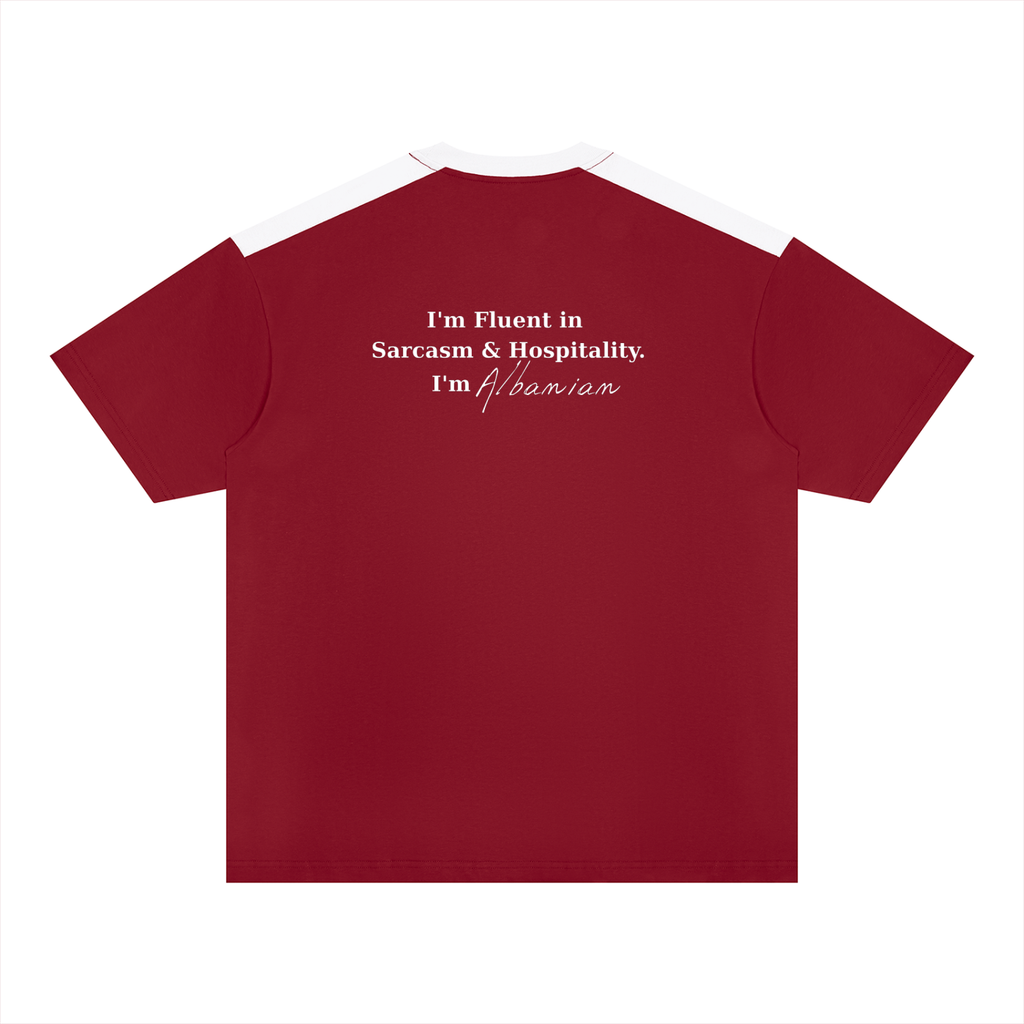 Unisex Color Block Loose T-Shirt