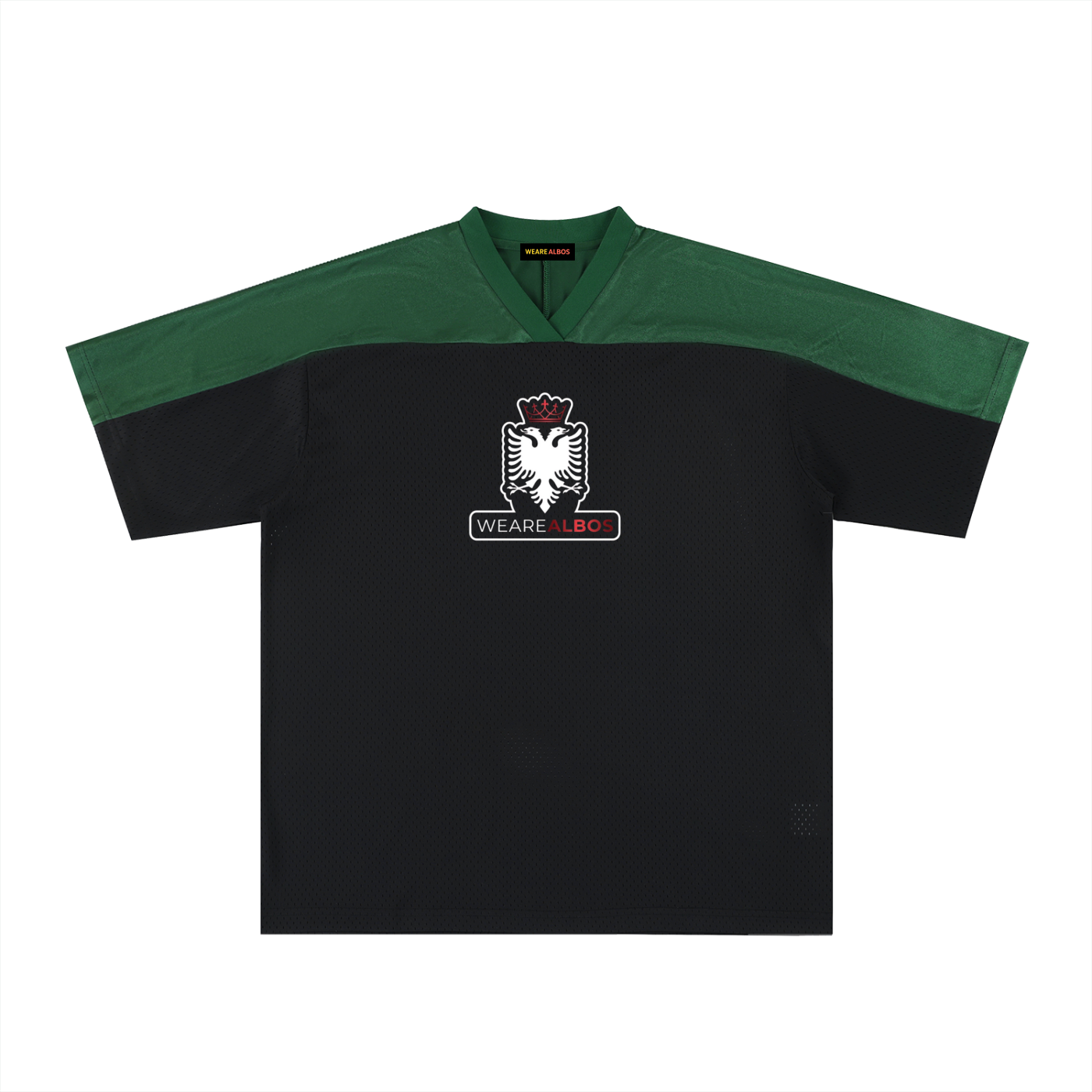 Oversized Mesh V-Neck Soccer Jersey