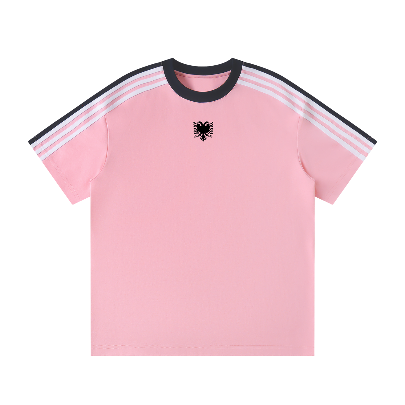 Unisex Colorblock Striped T-Shirt (Loose)