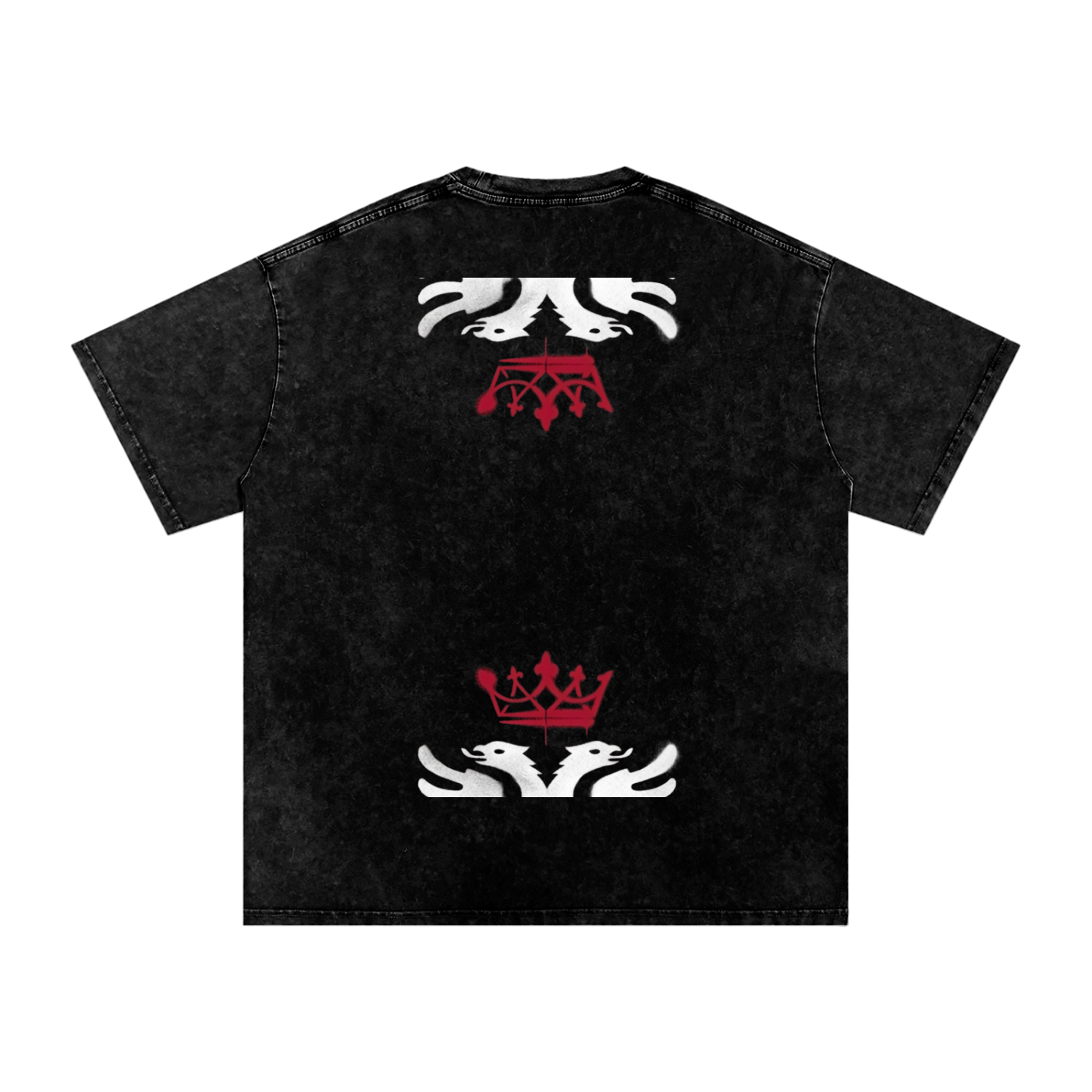 Snow Washed Oversized Cotton T-Shirt