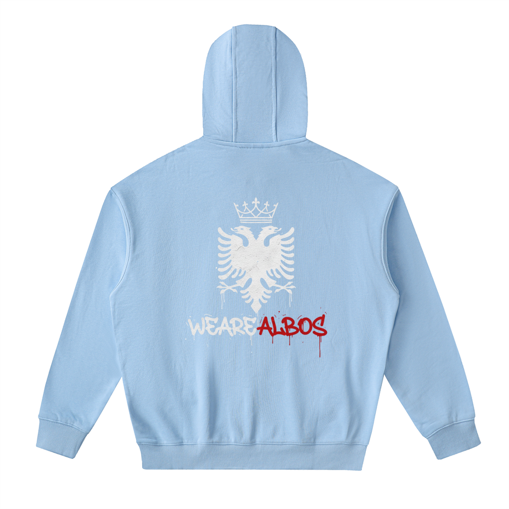Drop-Shoulder Zip Up Hoodie (Loose)