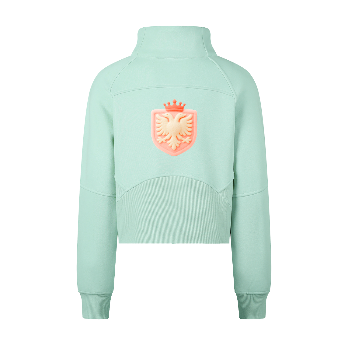 Cropped Half-Zip Sweatshirt (Bodycon)