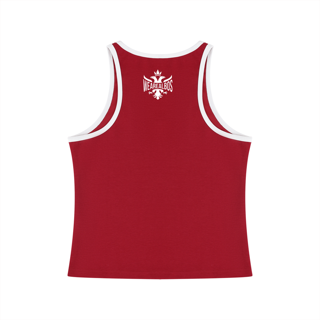 Women's Color Block Cropped Tank Top