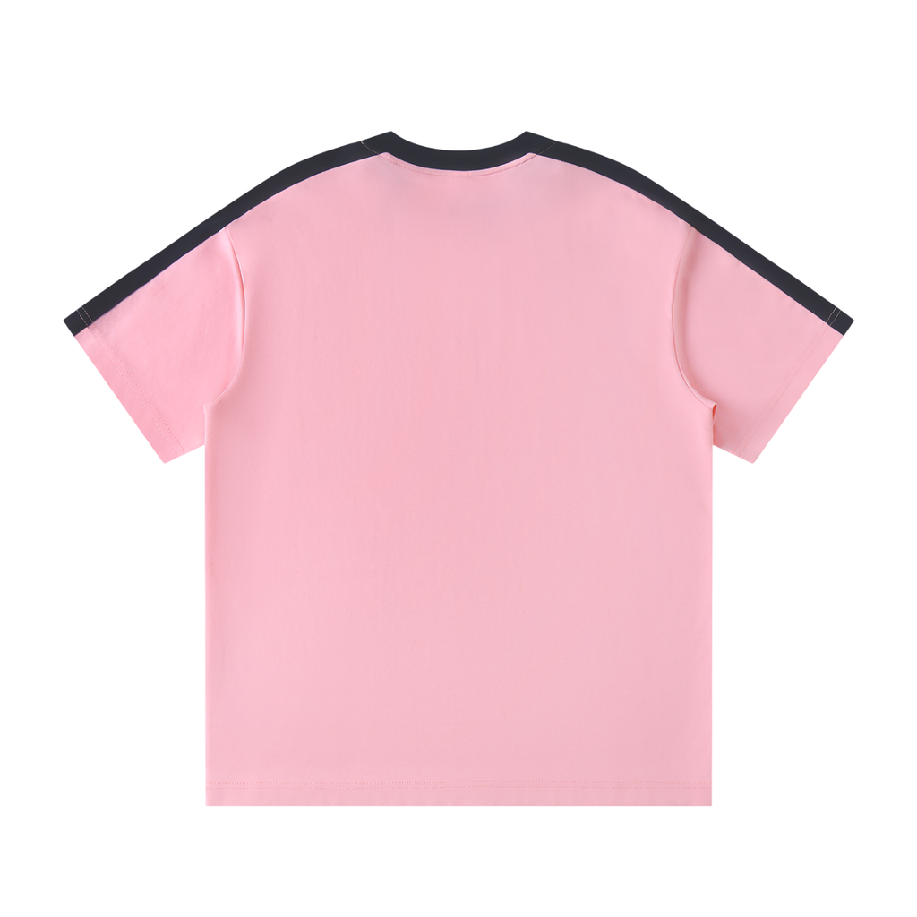 Unisex Colorblock Striped T-Shirt (Loose)