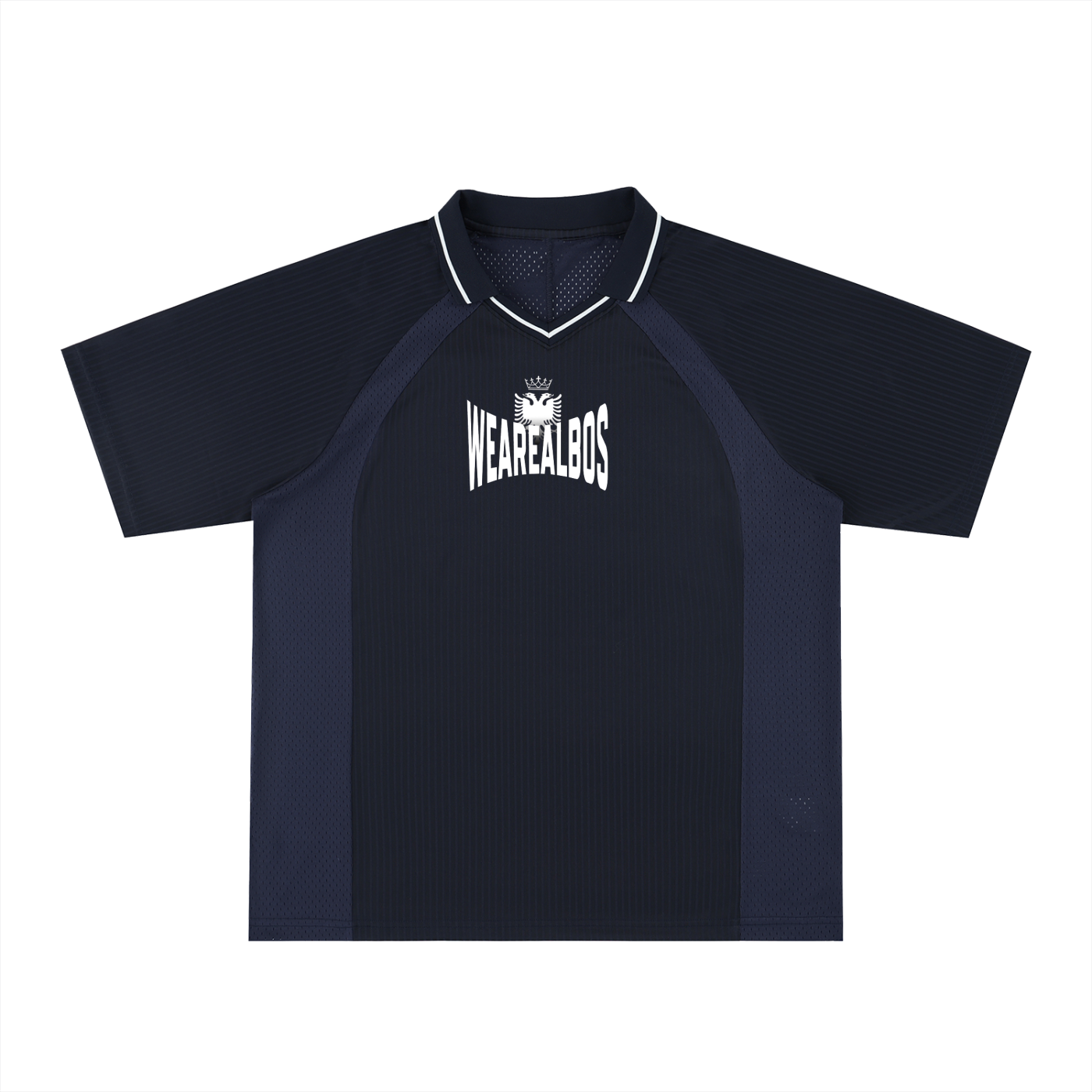 Striped V-Neck Soccer Jersey (Oversized)