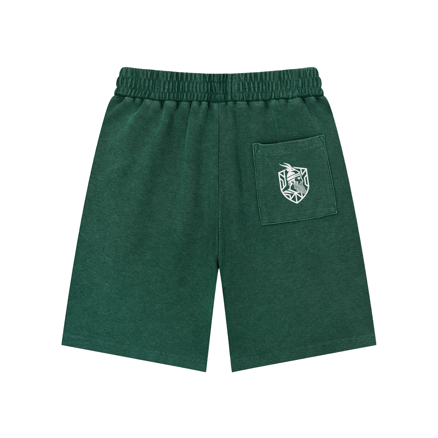 Mineral Wash Waffle Knit Shorts (Loose)