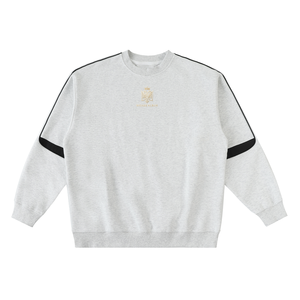 Oversized Crewneck Taped Sweatshirt (Loose)