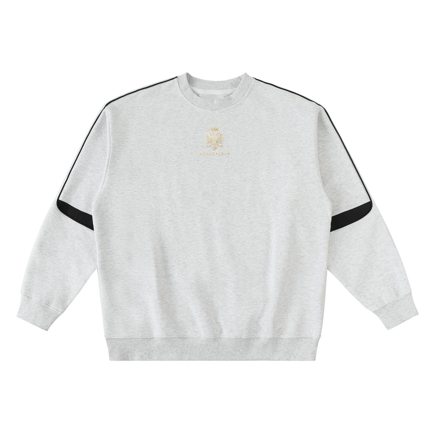 Oversized Crewneck Taped Sweatshirt (Loose)