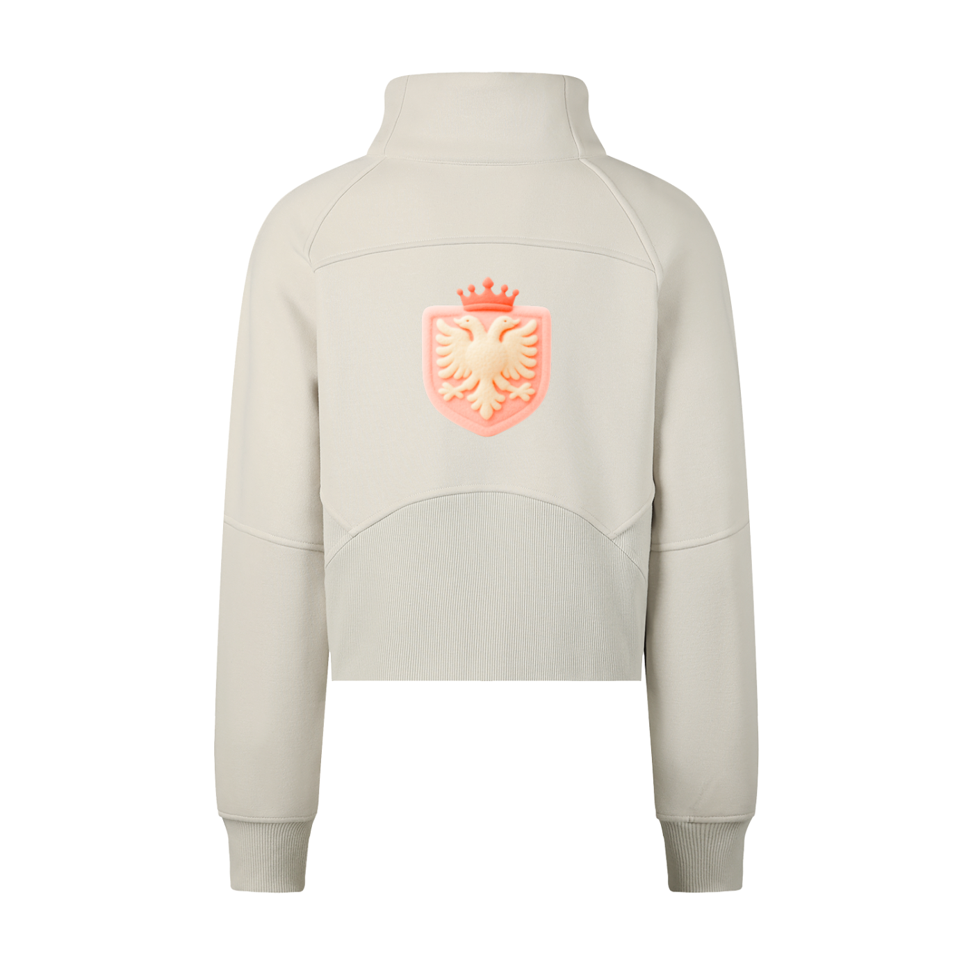 Cropped Half-Zip Sweatshirt (Bodycon)
