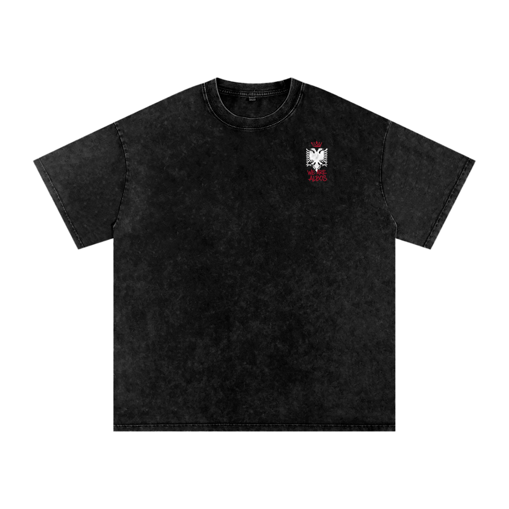 Snow Washed Oversized Cotton T-Shirt