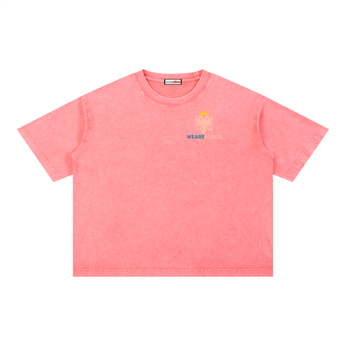 Mineral Wash Boxy Cotton T-Shirt (Loose)