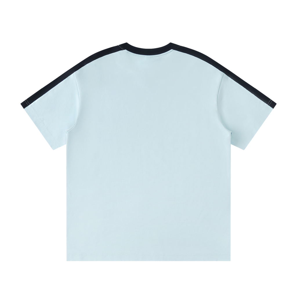 Unisex Colorblock Striped T-Shirt (Loose)
