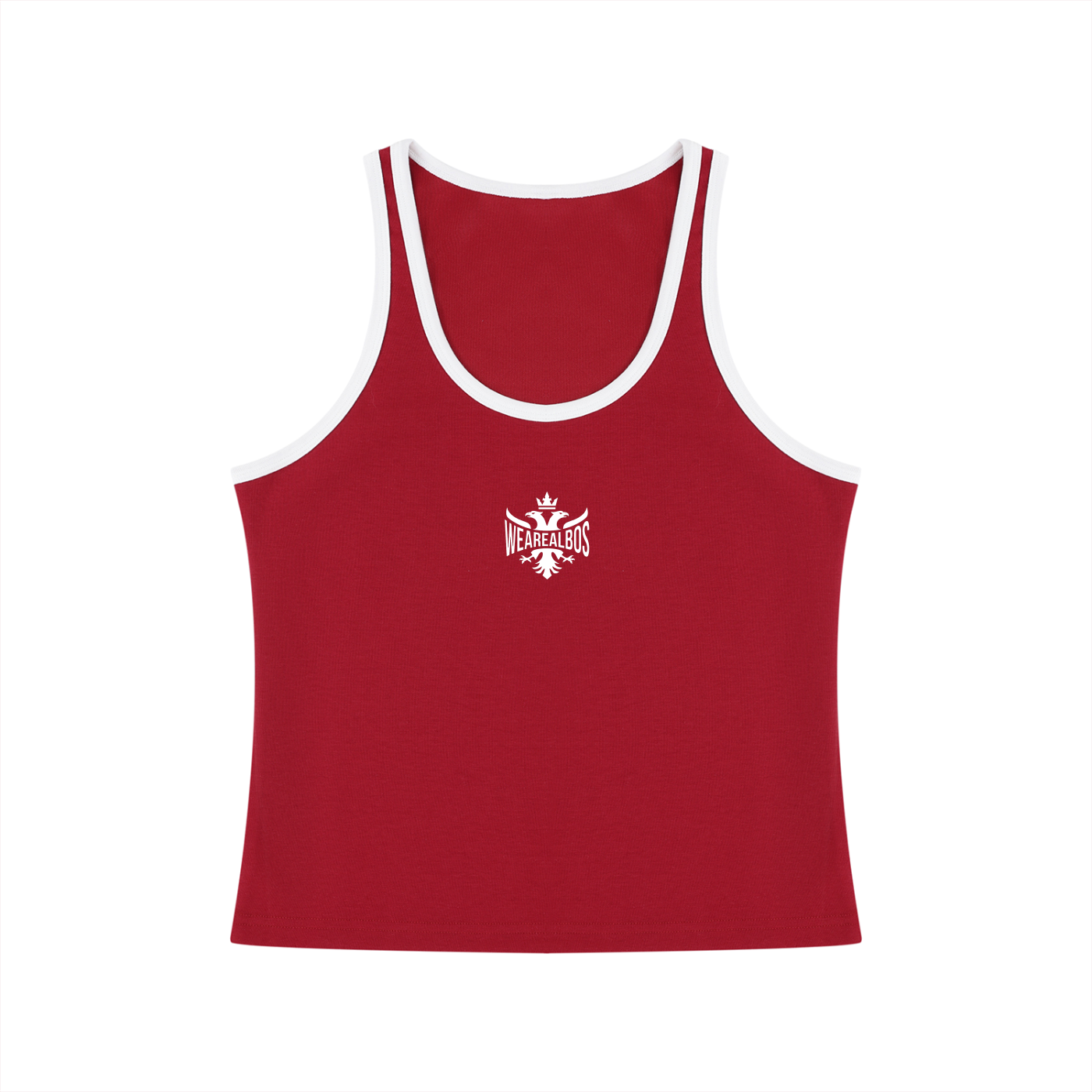 Women's Color Block Cropped Tank Top