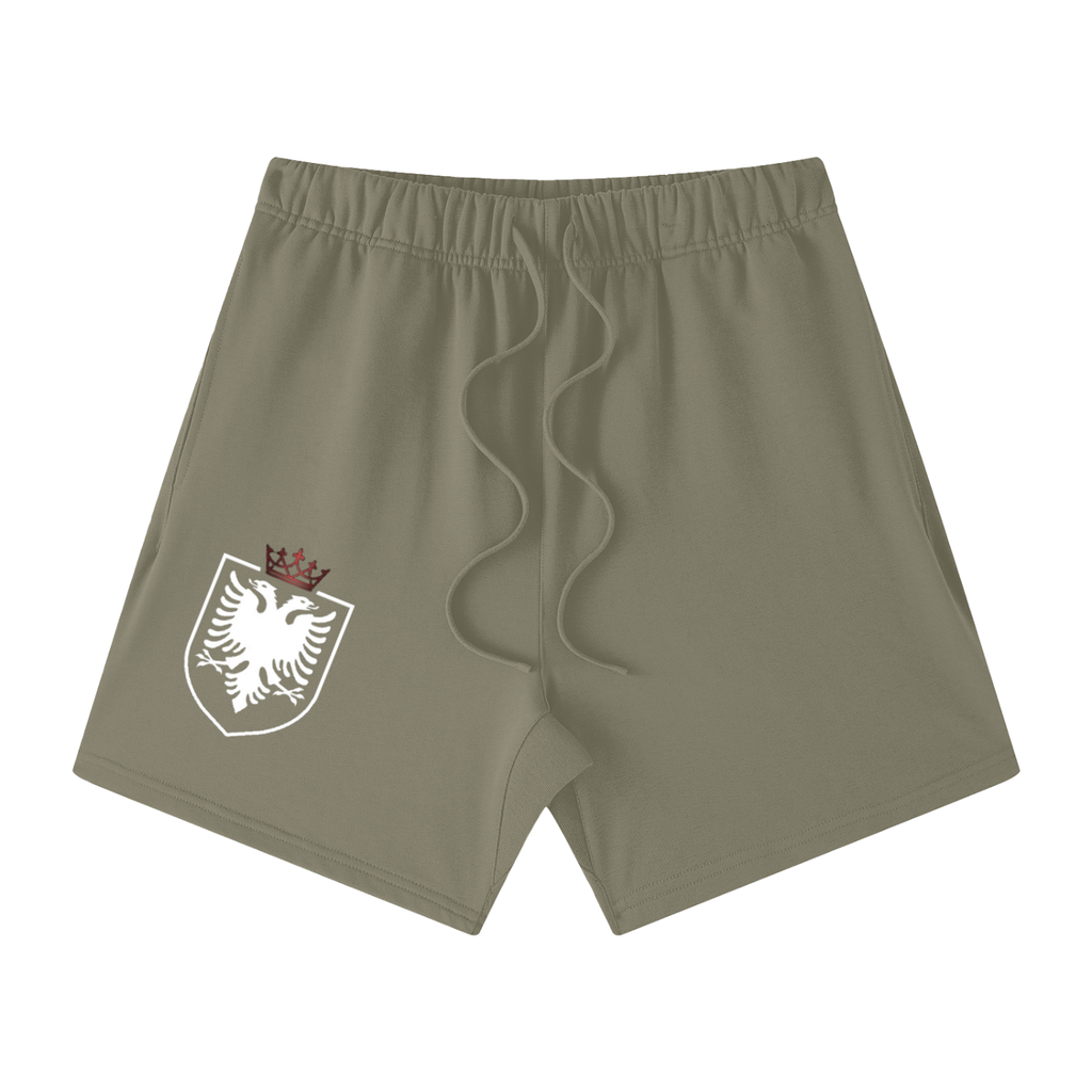 Unisex Earth Tone Loose Fit Cotton Shorts