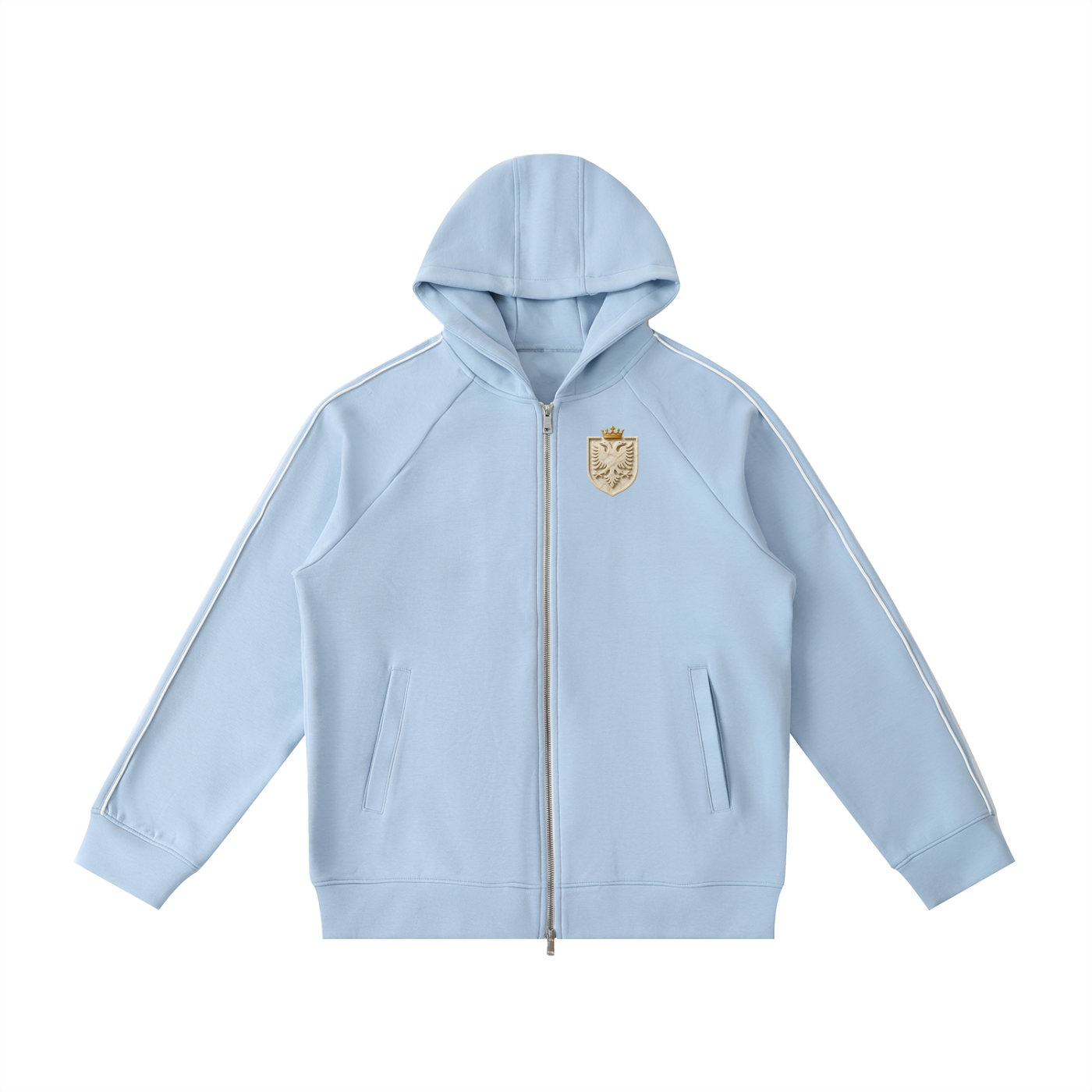 Heavyweight Raglan Sleeve Zip Hoodie