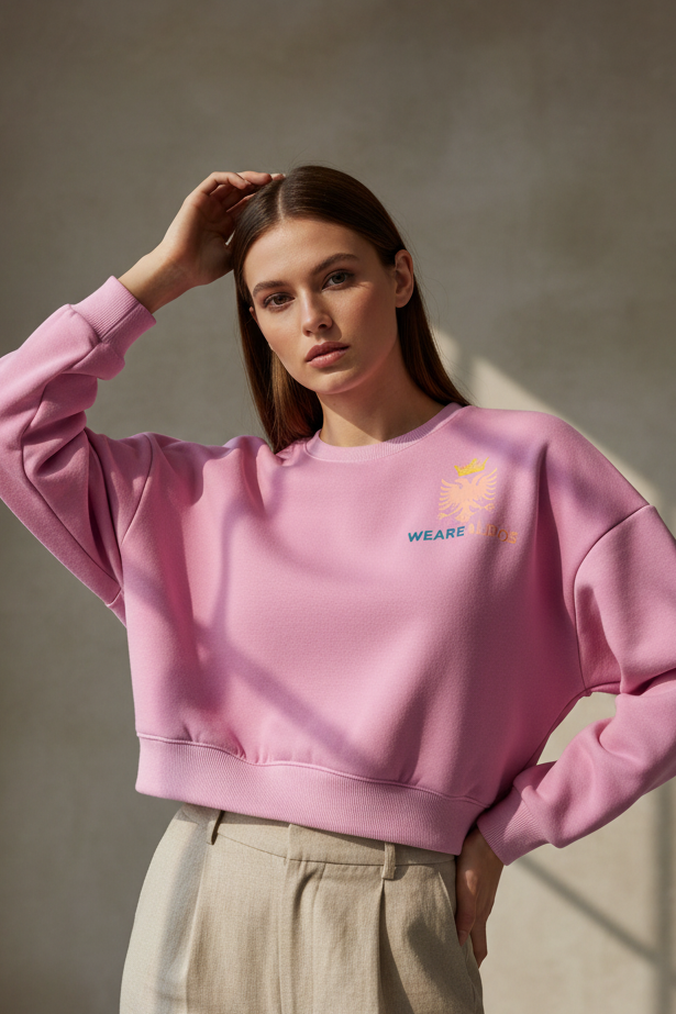 Vintage Washed Cropped Sweatshirt