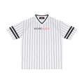 Unisex Striped Loose V-Neck T-Shirt (Loose)