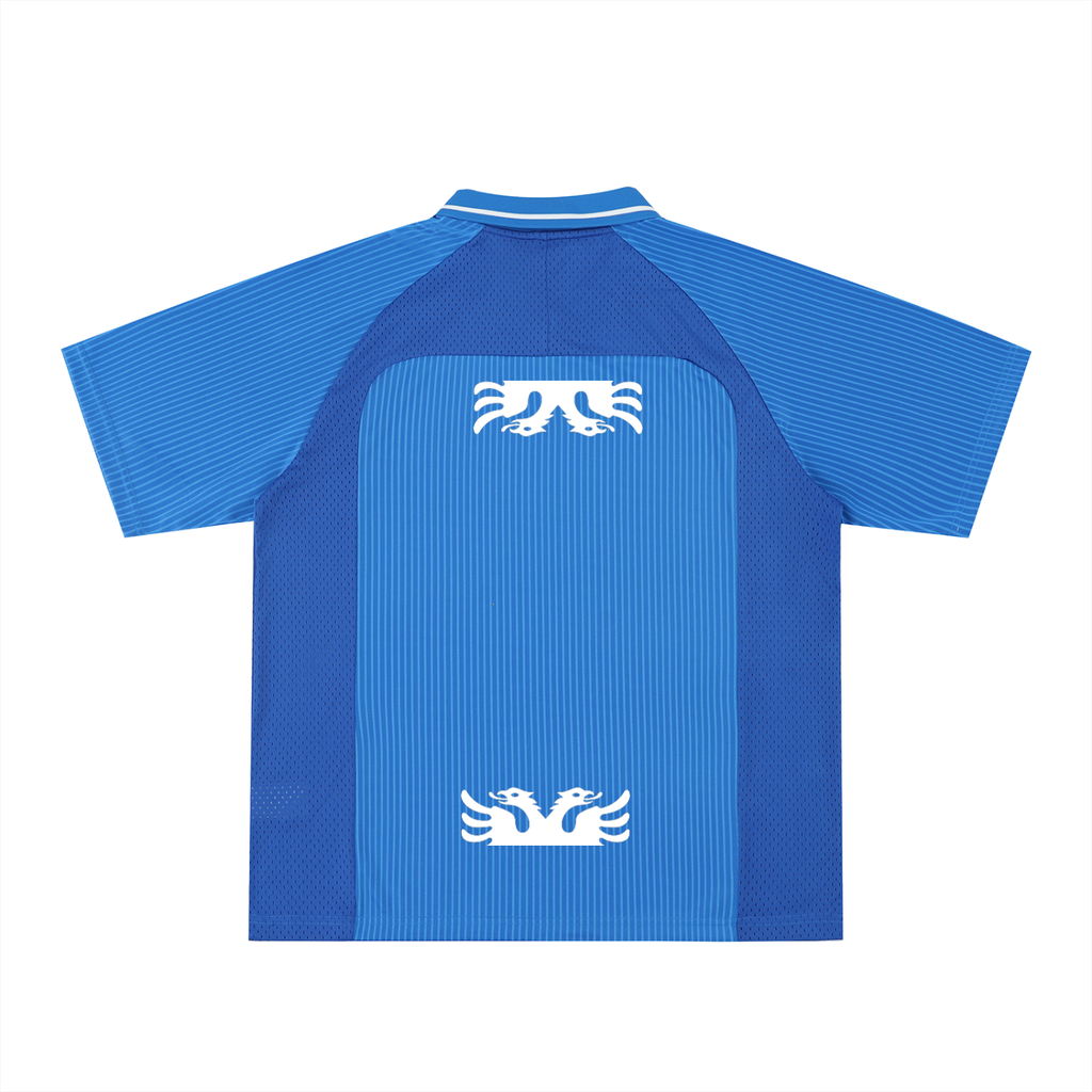 Striped V-Neck Soccer Jersey (Oversized)