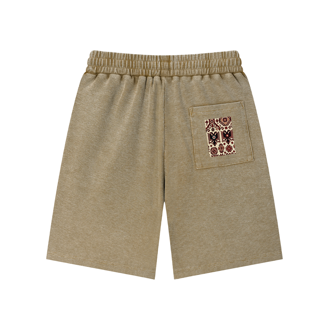 Mineral Wash Waffle Knit Shorts (Loose)