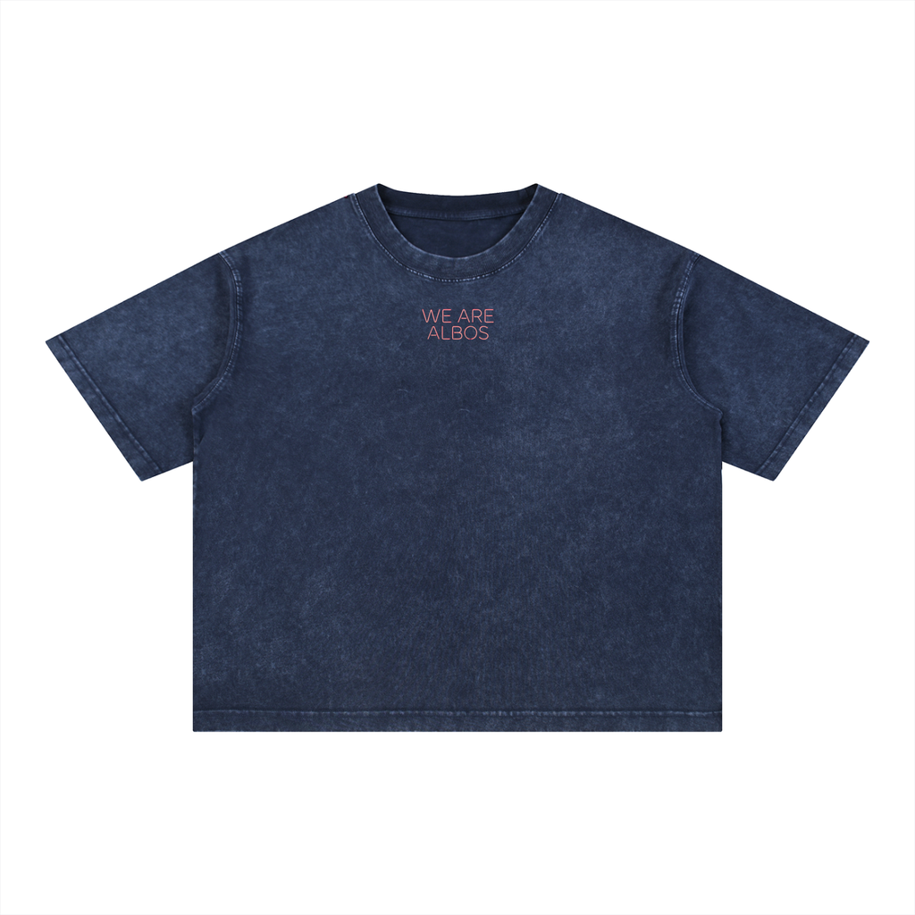Mineral Wash Boxy Cotton T-Shirt (Loose)