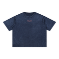 Mineral Wash Boxy Cotton T-Shirt (Loose)