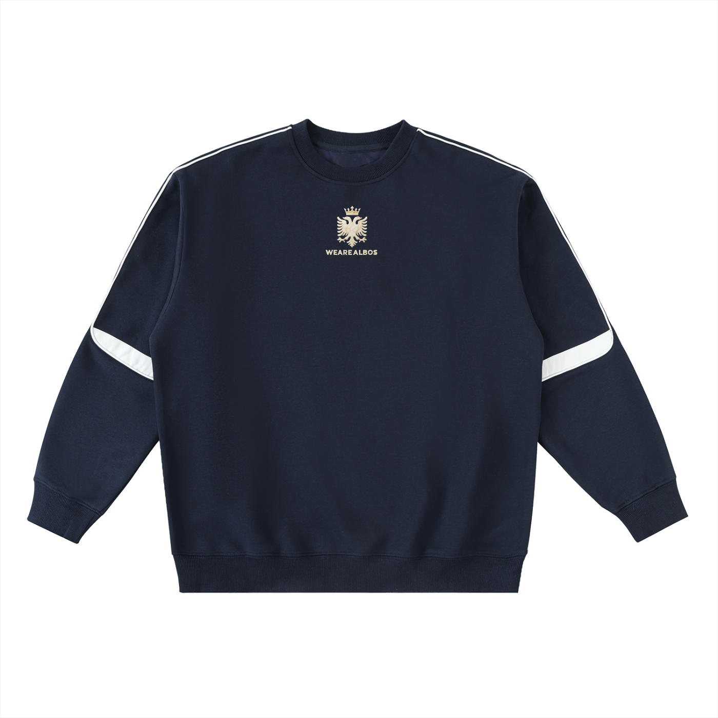 Oversized Crewneck Taped Sweatshirt (Loose)